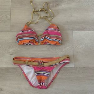 Guess colorful pink bikini TOP